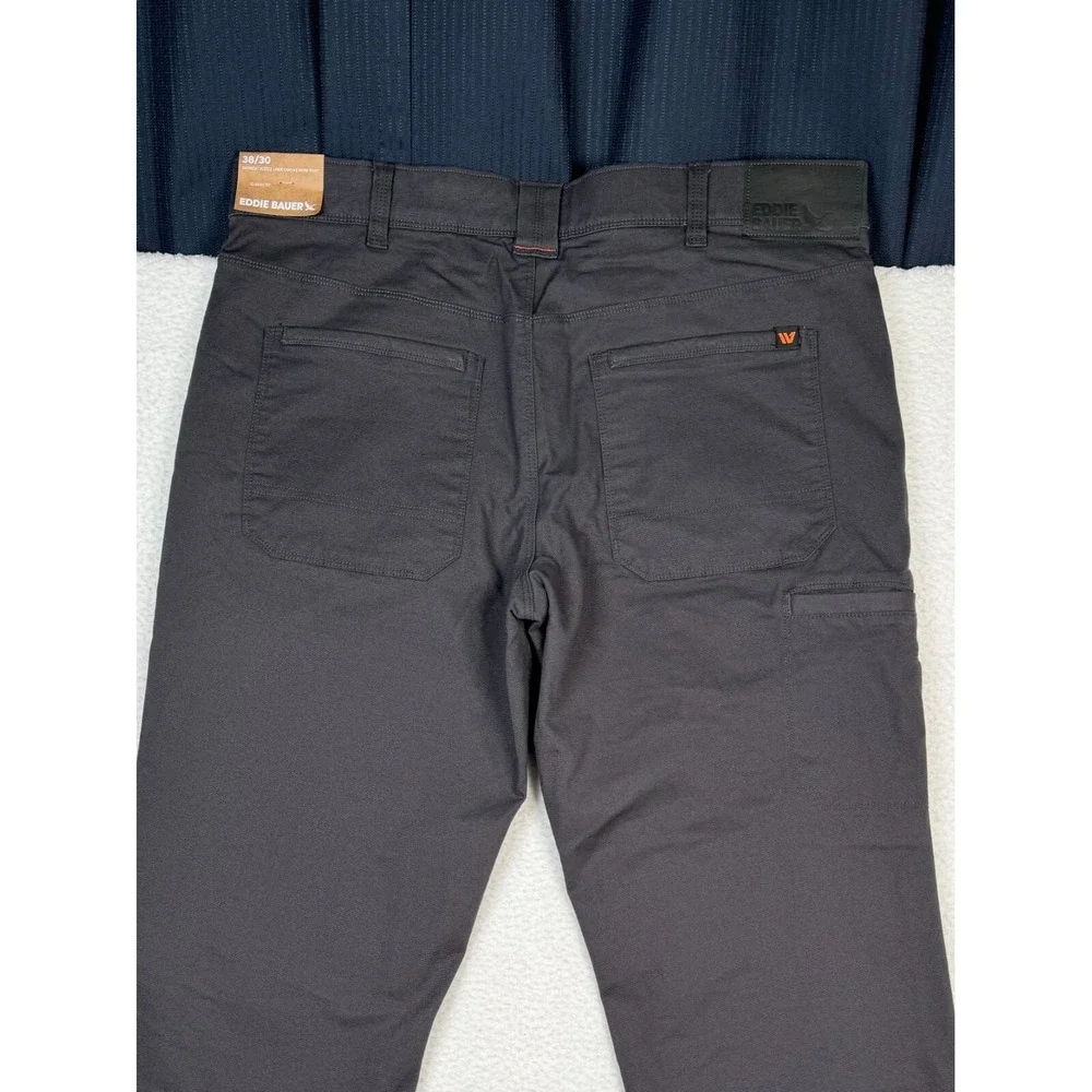 Eddie Bauer Work Pants 38 Fits 39x30.5 Snowcat Fleece Lined Canvas Classic - NEW